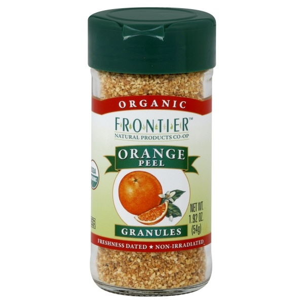 slide 1 of 1, Frontier Orange Peel Granules Organic, 1.92 oz