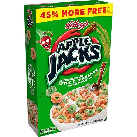 slide 1 of 1, Apple Jacks Cereal Orig, 14.7 oz