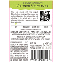 slide 5 of 5, Count Karolyi Gruner Veltliner, 750 ml