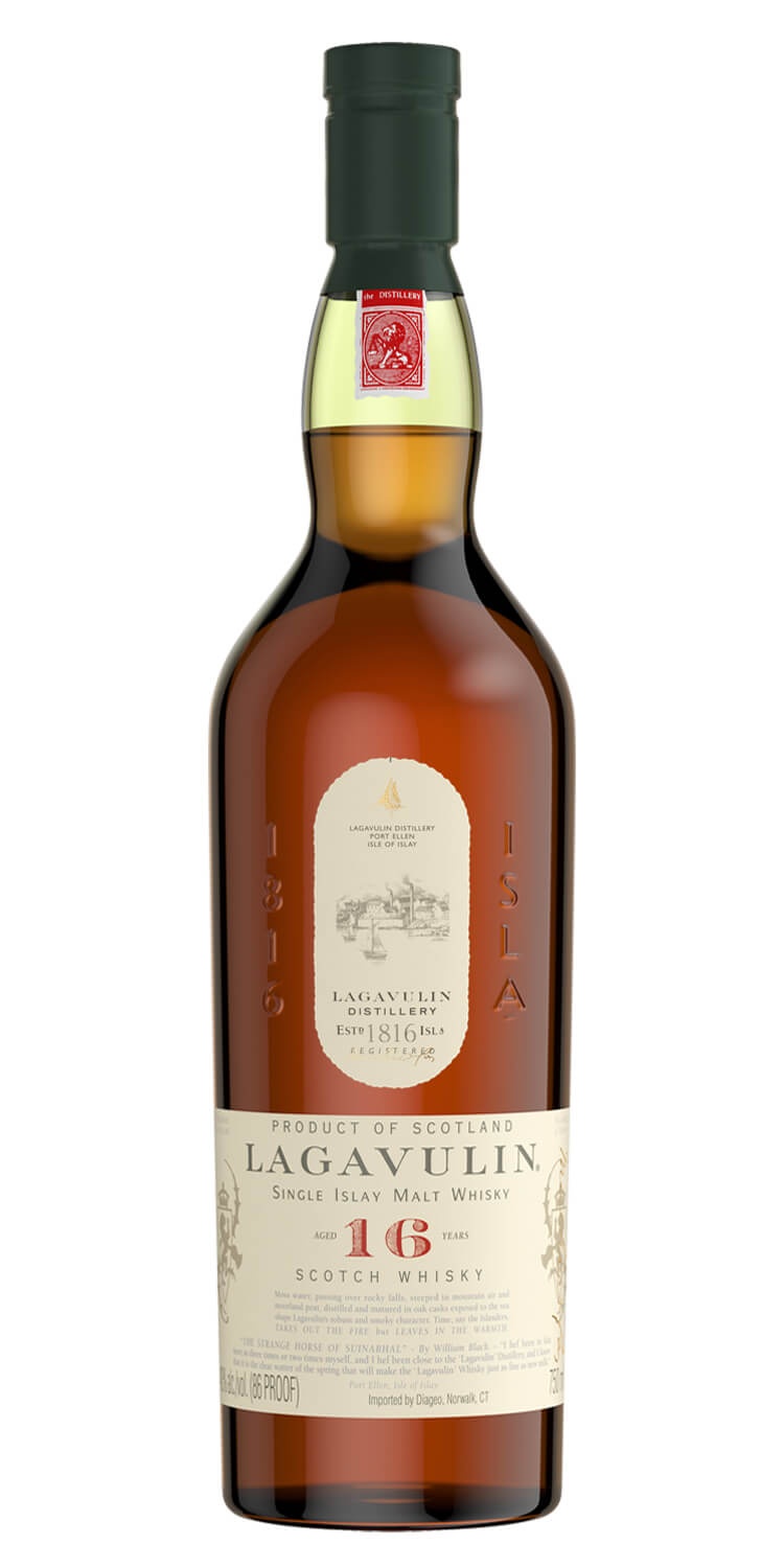 slide 1 of 1, Lagavulin Malt 16 Year Scotch, 750 ml