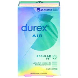 Durex Air Regular Fit Latex Condoms 10 ea