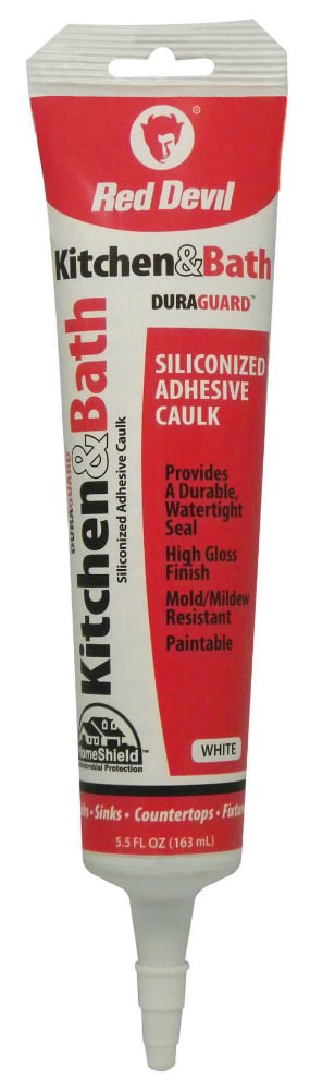 slide 2 of 2, Red Devil Kitchen/Bath Caulk White Acrylic, 5.5 oz