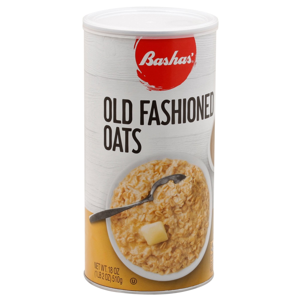 slide 5 of 13, Bashas Old Fash Oats, 18 oz