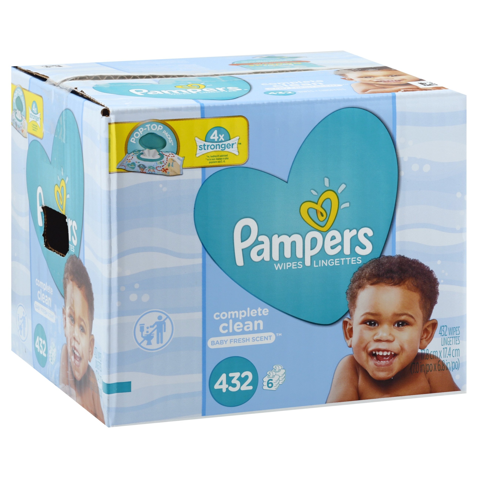 slide 1 of 3, Pampers Baby Fresh Wipes, 320 ct