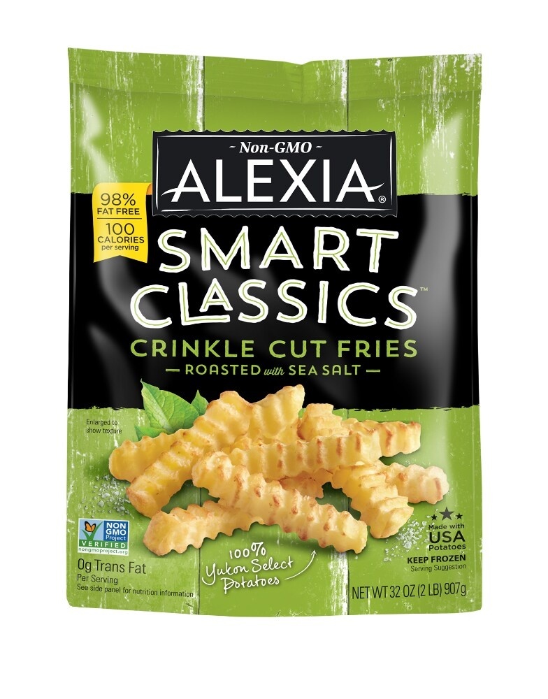 slide 1 of 1, Alexia Smart Classics Roasted Crinkle Cut Fries, 32 oz