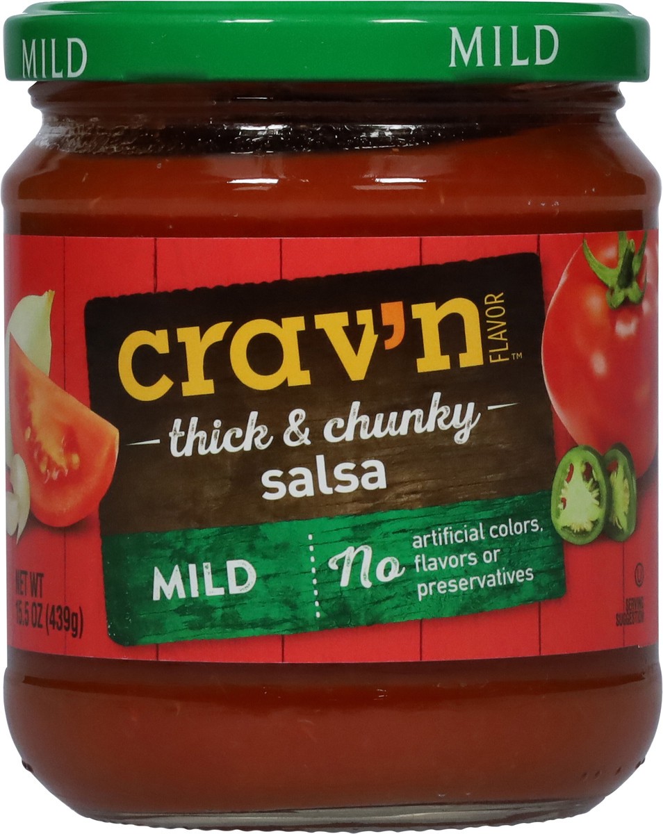 slide 6 of 9, Crav'n Flavor Cravn Mild Thick&Chunk Salsa, 15.5 oz