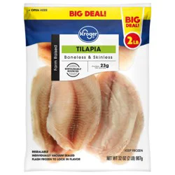 Kroger Family Size Boneless & Skinless Tilapia Fillets