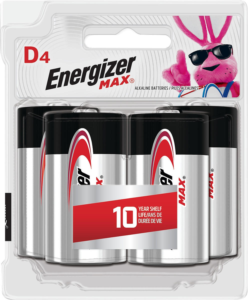 slide 3 of 3, Energizer MAX D Cell Alkaline Batteries - 4 Count, 4 ct