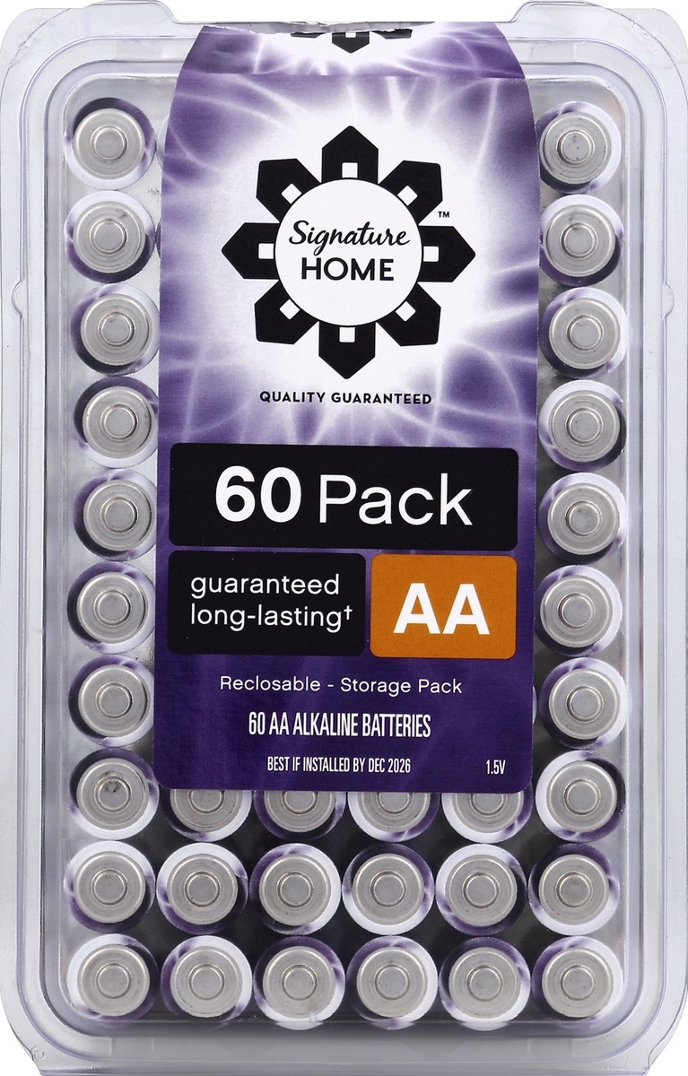Signature Select Family Pack AA Alkaline Batteries 60 ea 60 ct Shipt