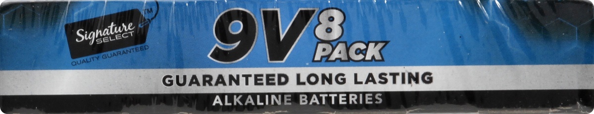 slide 9 of 9, Signature Select Family Pack 9V Alkaline Batteries 8 ea, 
