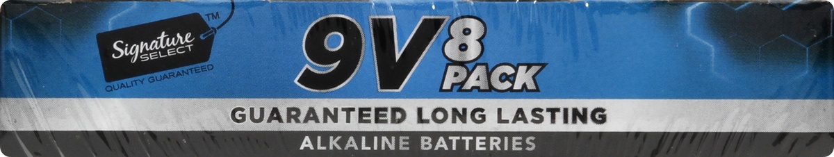slide 8 of 9, Signature Select Family Pack 9V Alkaline Batteries 8 ea, 