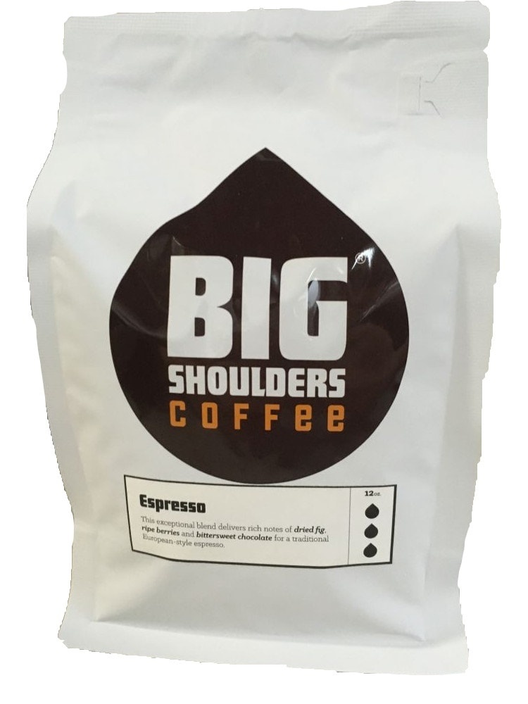 slide 1 of 1, Big Shoulders Espresso Coffee, 12 oz