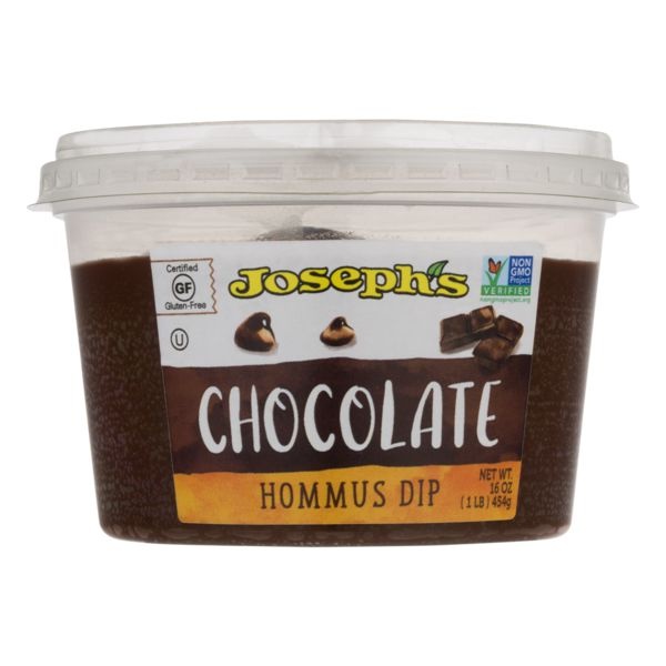 slide 1 of 1, Joseph's Hommus Dip Chocolate, 16 oz