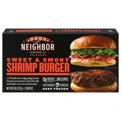 Sweet & Smoky Bb Shrimp Burger - 8 Oz