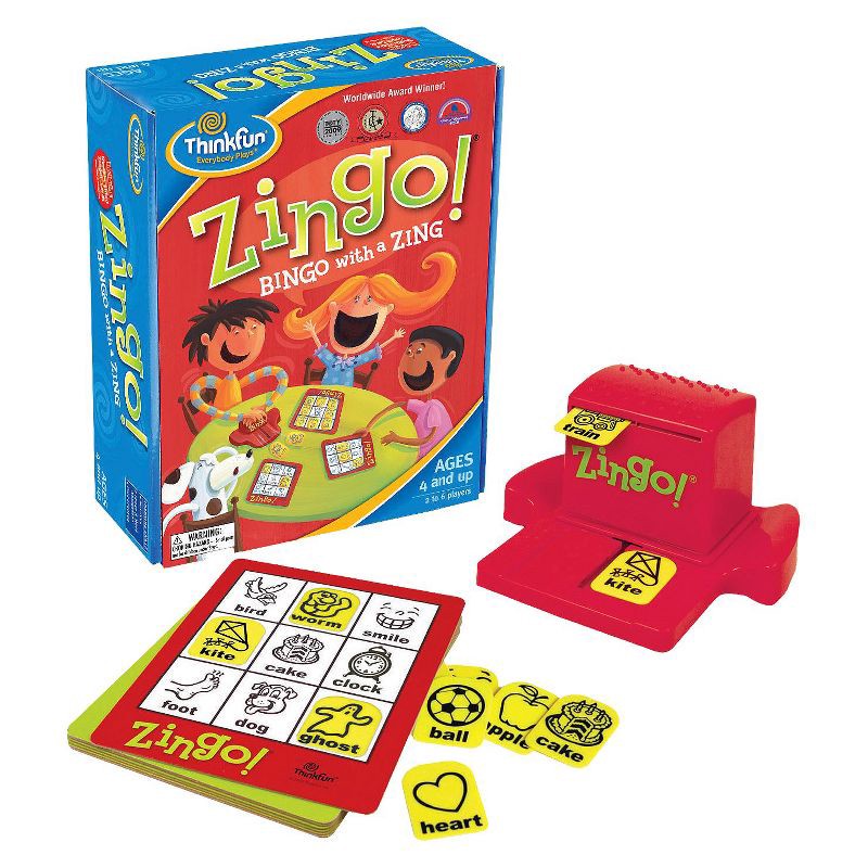 slide 1 of 6, ThinkFun Zingo! Family & Kids Board Game, 1 ct