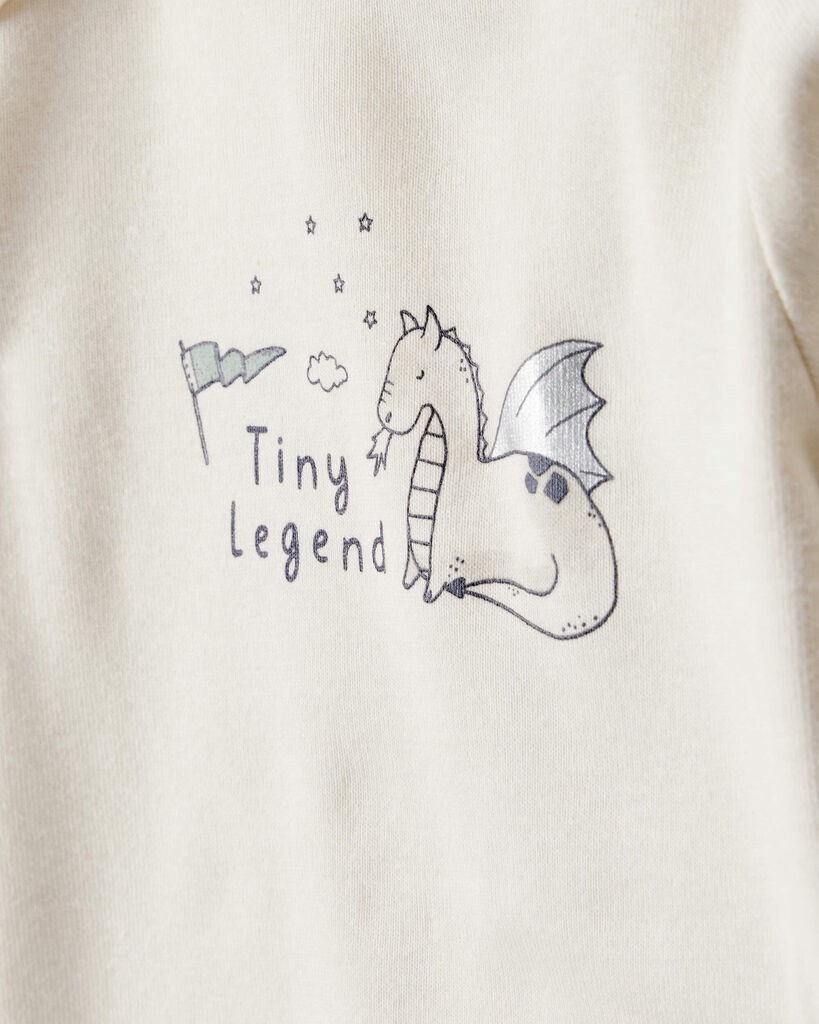 slide 5 of 5, Carter's Carters Baby Boy Dragon Print Cotton Long-Sleeve Bodysuit & Pant Set - Green/White Green/White 6M, 1 ct