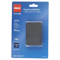 RCA Digital + HDMI Switcher 1 In 3 Out