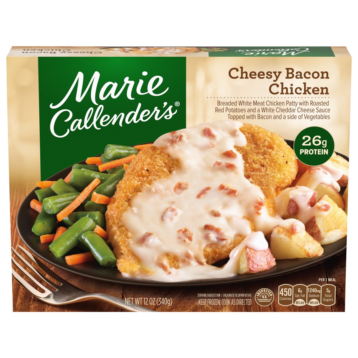 slide 1 of 5, Marie Callender's Cheesy Bacon Chicken 12 oz, 12 oz