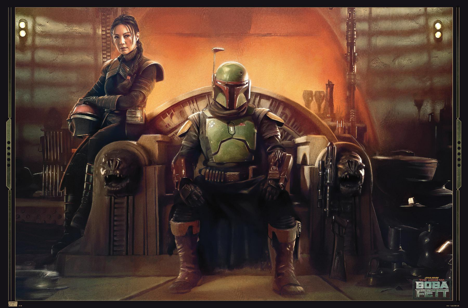 slide 1 of 1, Trends Star Wars The Book Of Boba Fett - Boba And Fennec Shand Poster, 1 ct