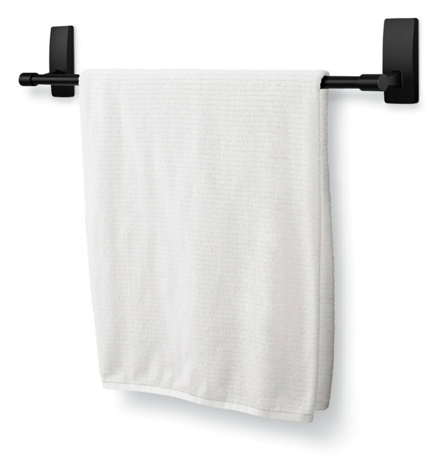 slide 3 of 4, 3M Command Bath Towel Bar Matte Black, 1 ct