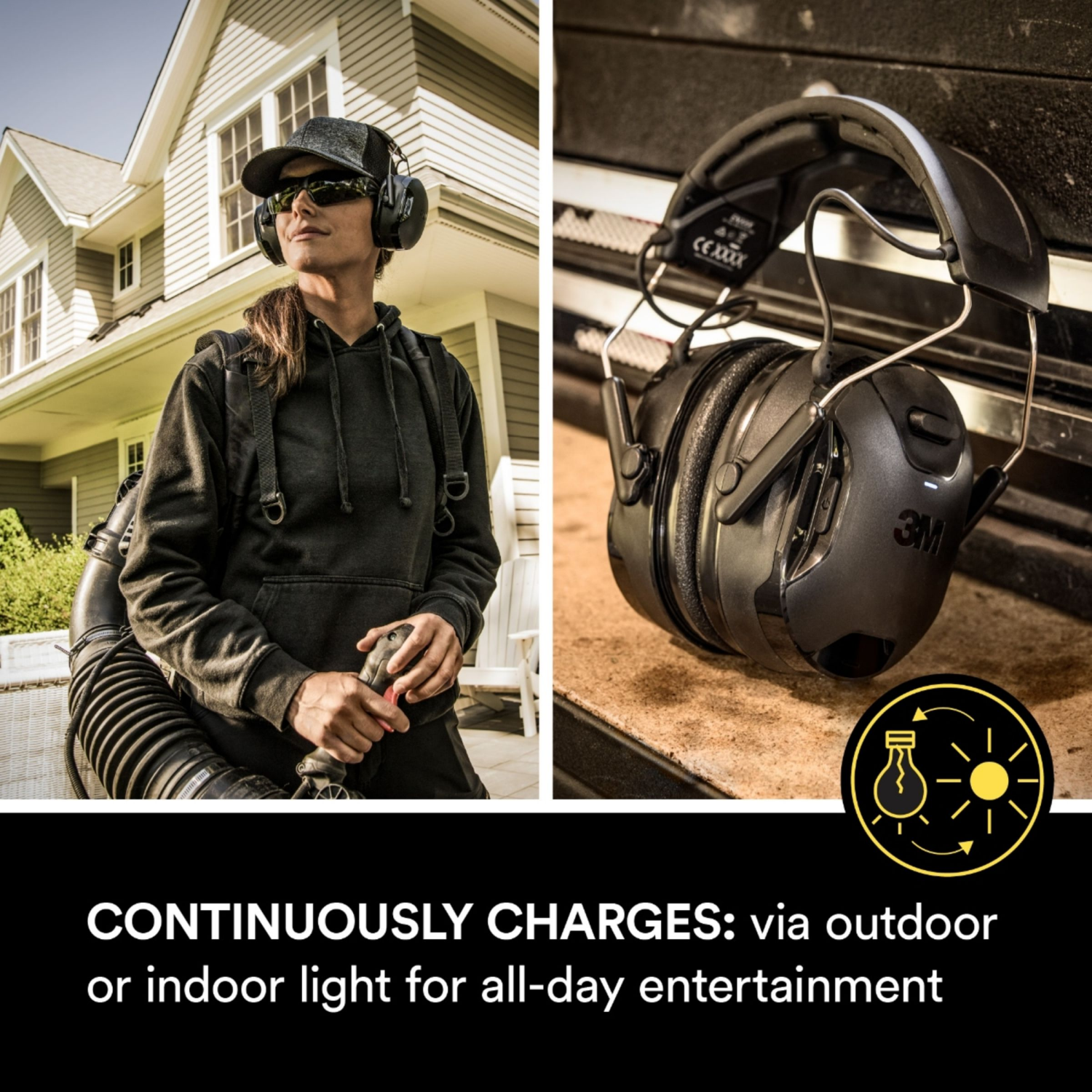 slide 3 of 4, 3m Worktunes Wireless Hearing Protector W Bluetoth, 1 ct