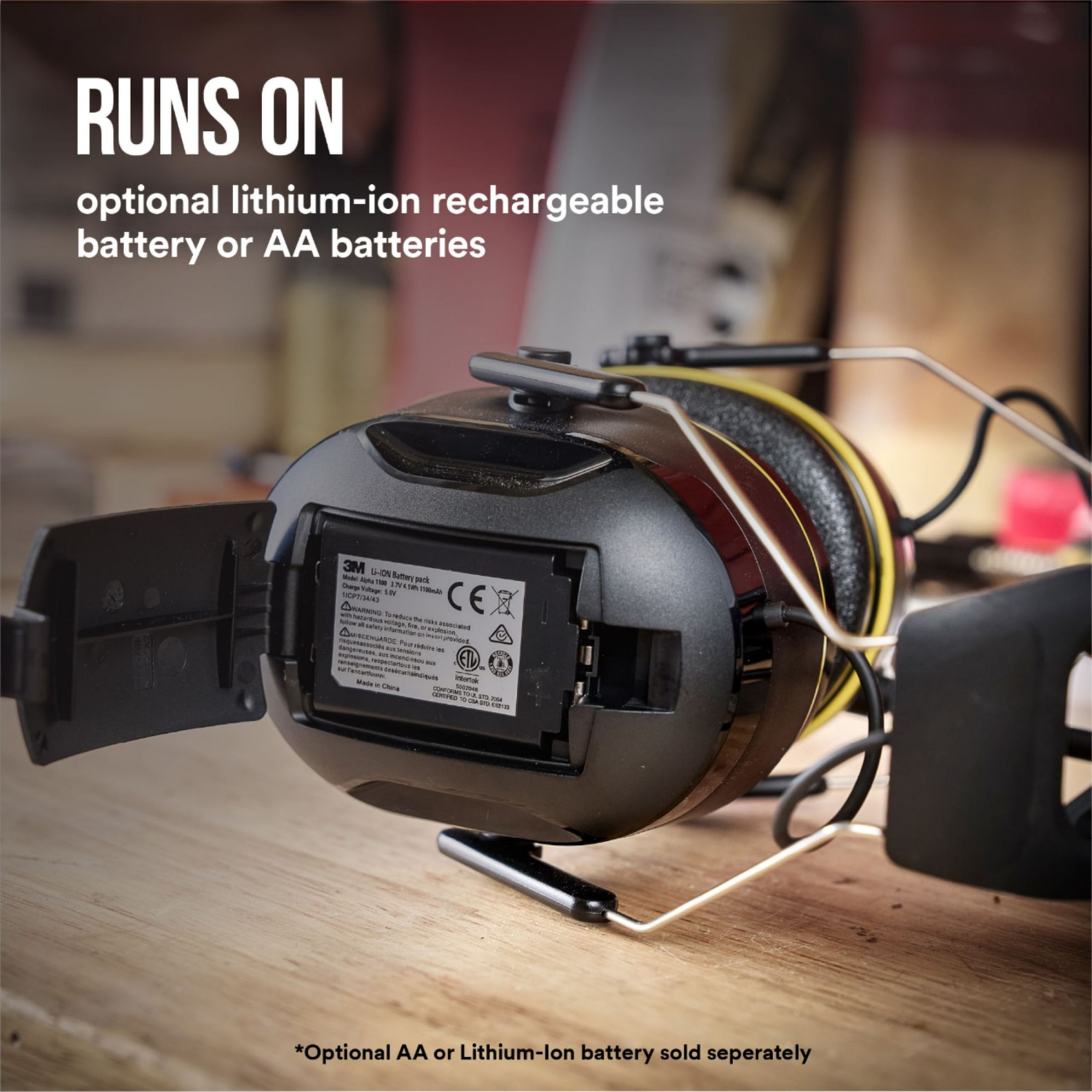 slide 3 of 4, 3M 3M WorkTunes Connect + AM/FM Wireless Hearing Protector with Bluetooth Technology, 90572-DC, 3/Case, 1 ct