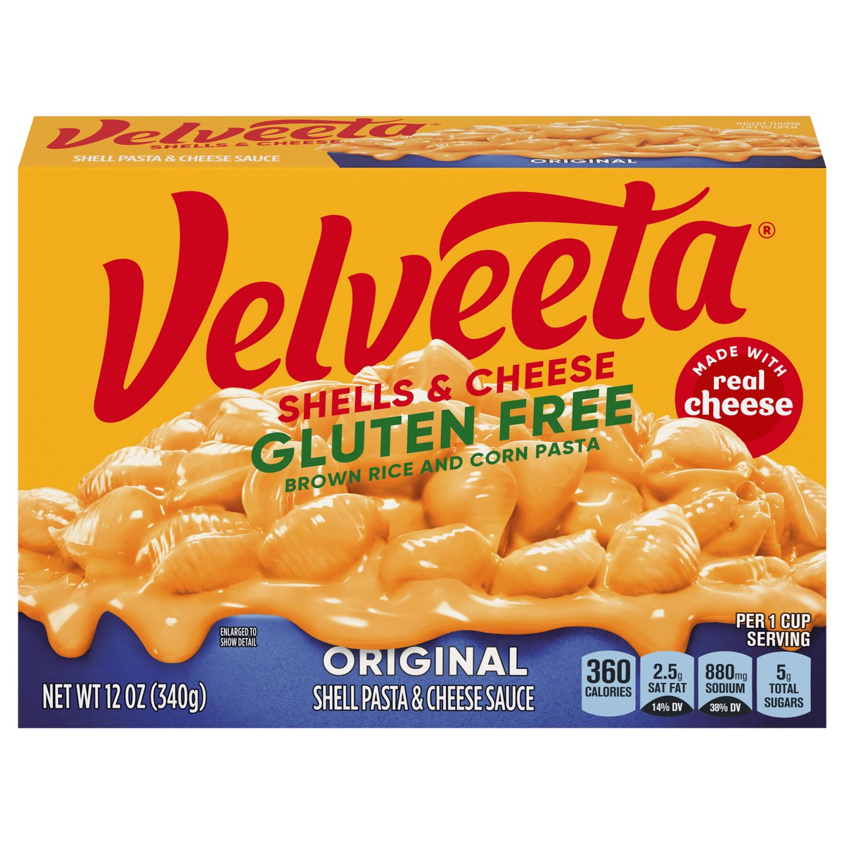slide 1 of 14, Velveeta Gluten Free Shells & Cheese, 12 oz Box, 12 oz