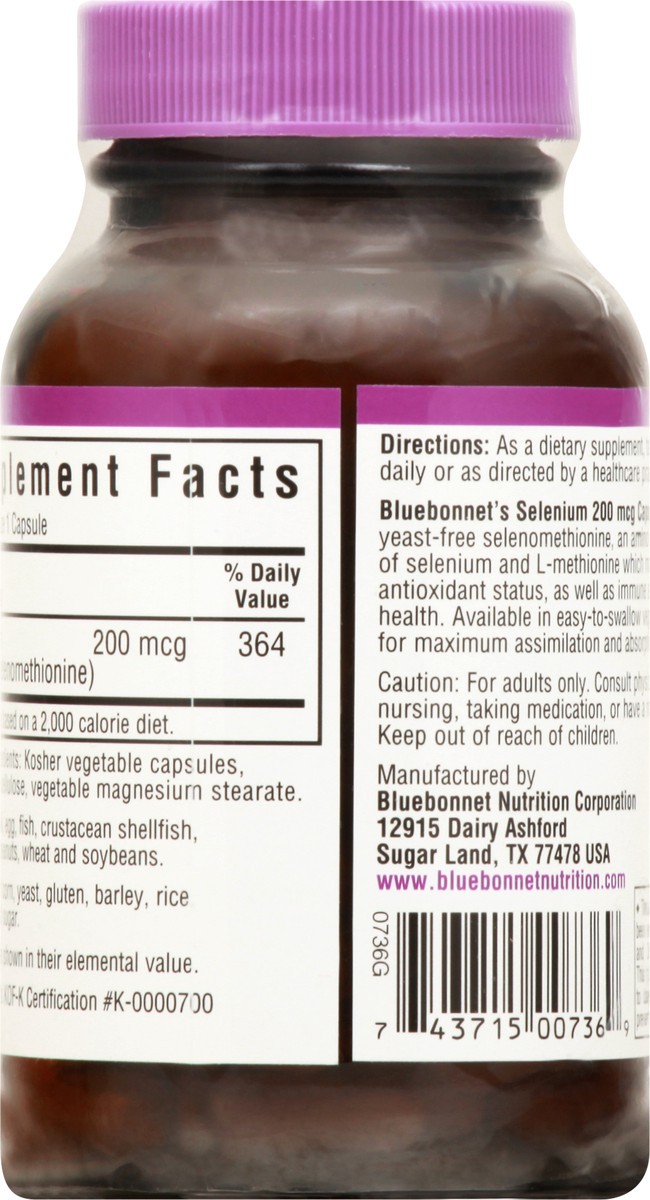 slide 3 of 12, Bluebonnet Nutrition 200 mcg Selenium 90 ea, 90 ct