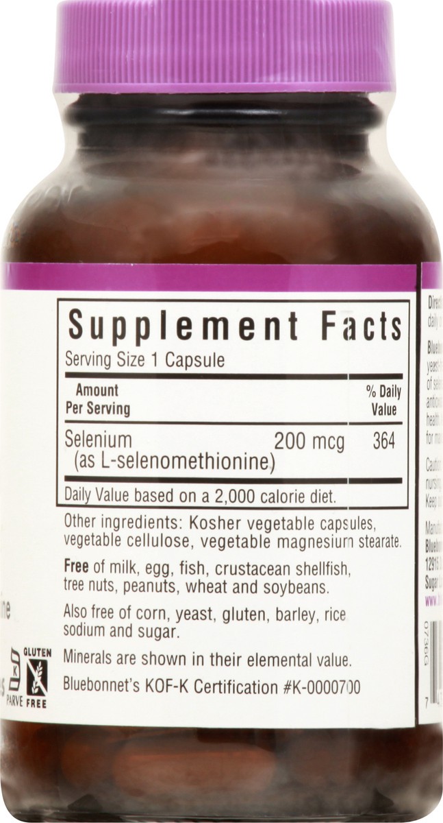 slide 6 of 12, Bluebonnet Nutrition 200 mcg Selenium 90 ea, 90 ct