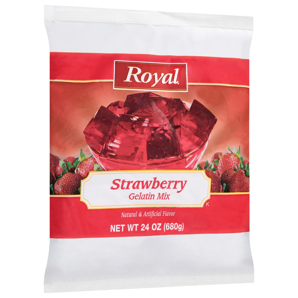 slide 6 of 9, Royal Strawberry Gelatin Mix 24 oz, 24 oz