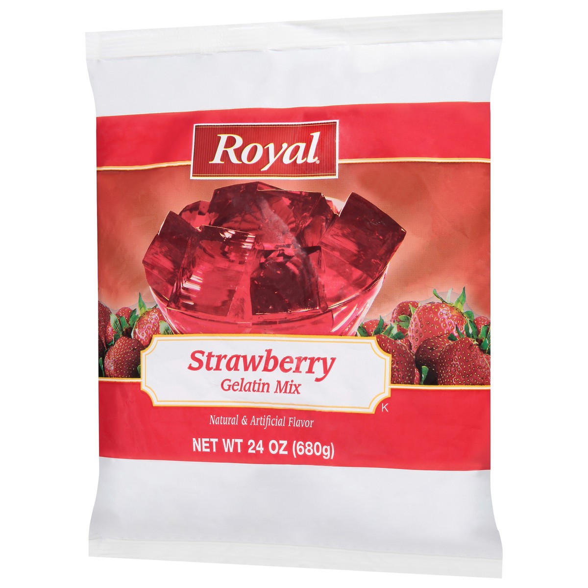 slide 7 of 9, Royal Strawberry Gelatin Mix 24 oz, 24 oz