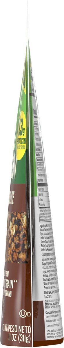 slide 3 of 13, Nature Valley Protein Granola, Oats and Dark Chocolate, Resealable Bag, 11 OZ, 11 oz