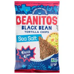 Beanitos Bean Chips Black Original Omg Sea Salt - 5 Oz