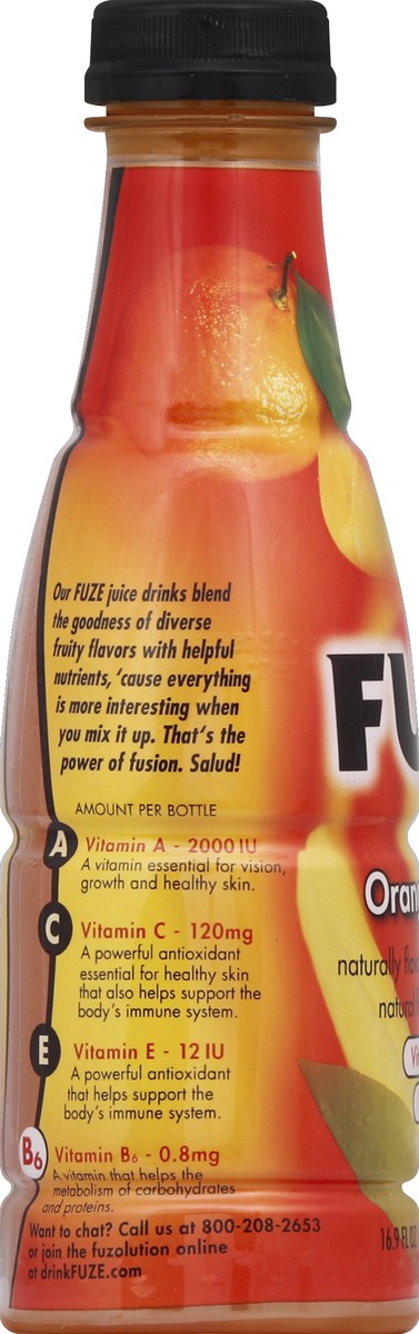 slide 3 of 4, Fuze Orange Mango Juice, 16.9 oz