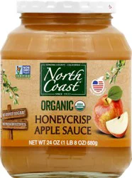 North Coast Organic Apple Sauce Honey Crisp - 24 Oz