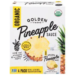 Golden Farms Organic Pineapple Pouch - 4-3.17 Oz