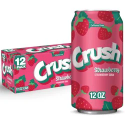 Crush Strawberry Soda In Cans - 12-12 Fl. Oz.