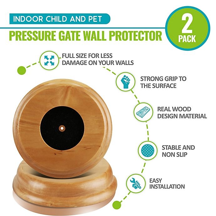 slide 5 of 13, Little Partners EZ-Fit Wall Protector - Natural, 2 ct