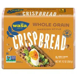 Wasa Crispbread Whole Grain Crackers - 9.2 Oz