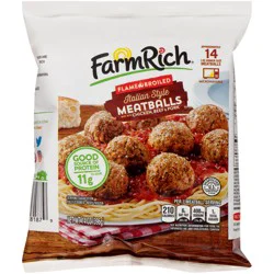 Farm Rich Three Meat Italian Meatballs - 14 Oz