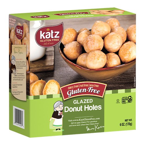 slide 1 of 1, Katz Gluten Free Donut Holes Glazed - 6 Oz, 6 oz