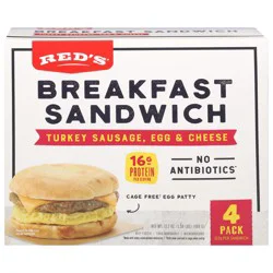 Reds Sandwich Turkey Sausage 4pc - 17.24 Oz