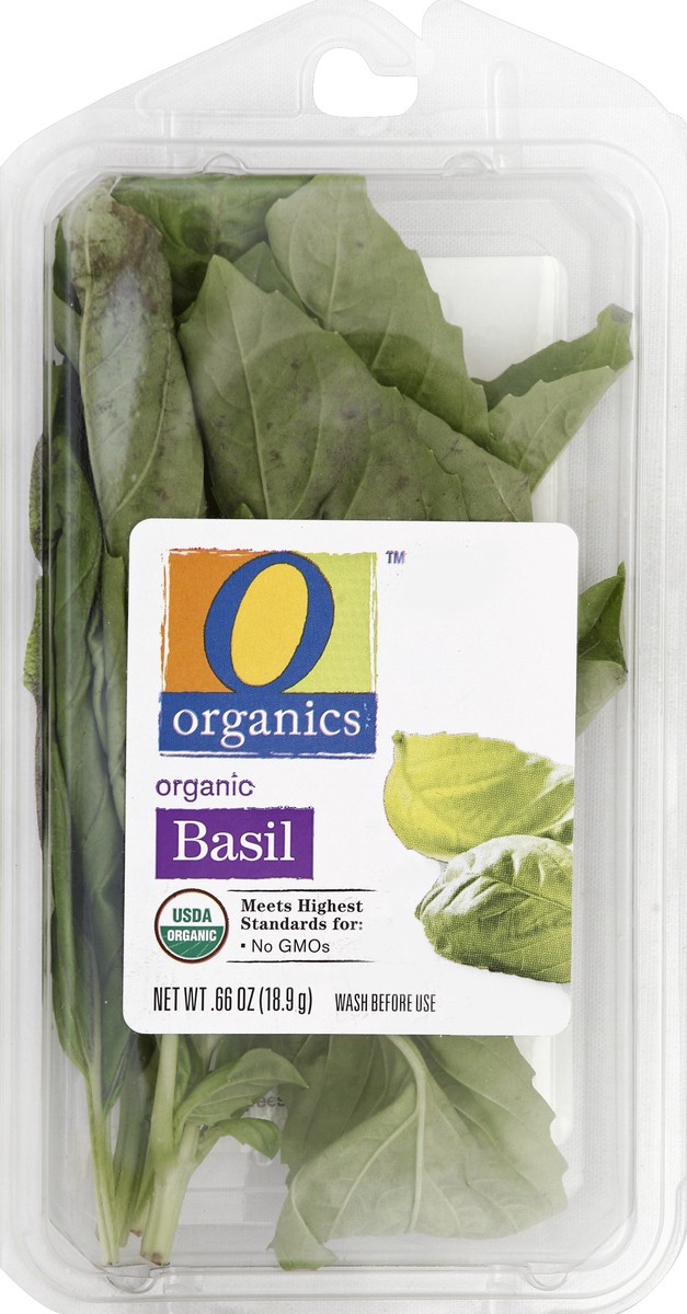 slide 1 of 1, O Organics Basil - 0.66 Oz, 0.66 oz