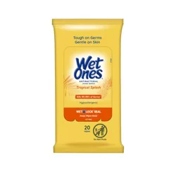 Wet Ones Citrus Antibacterial Wipes - 20 Ct