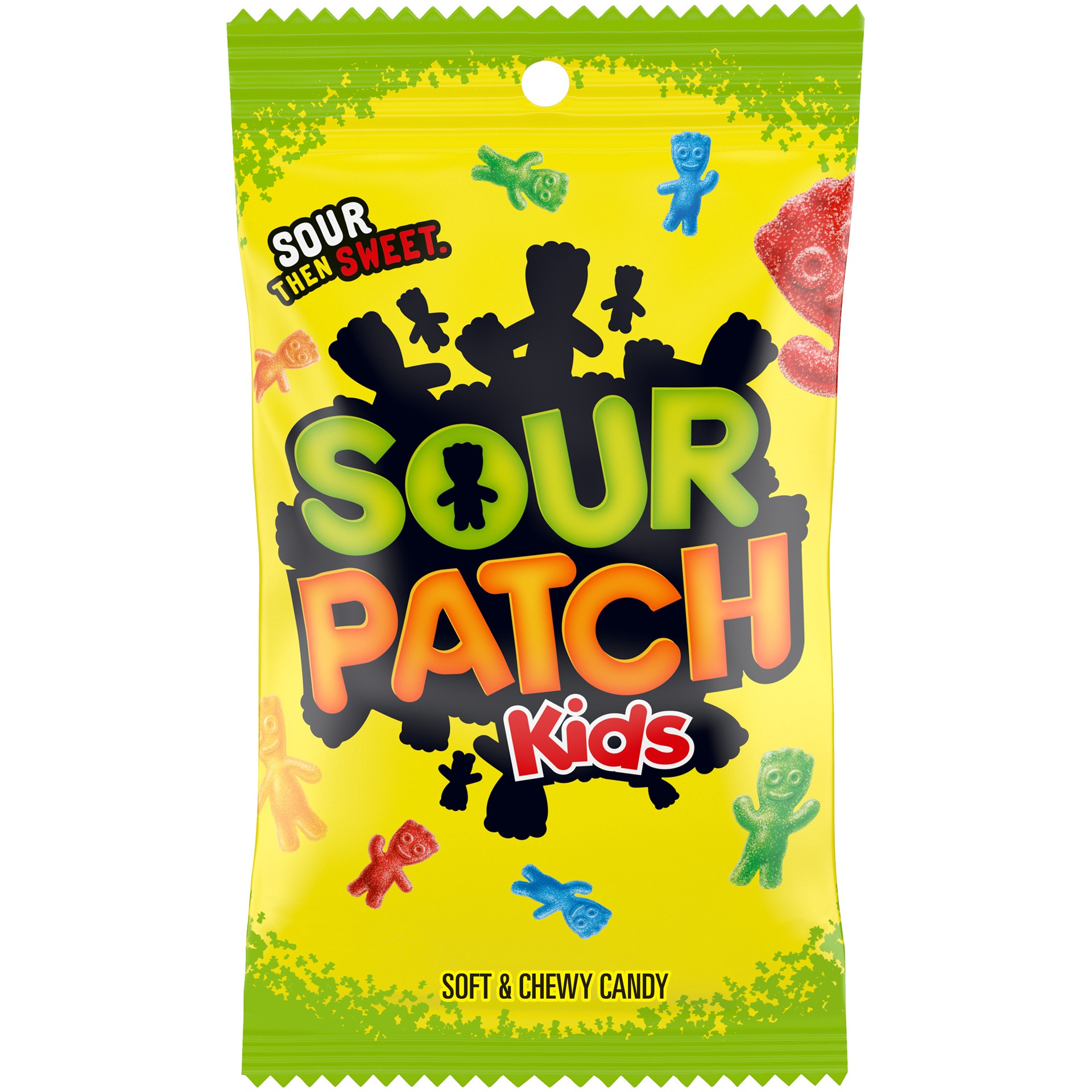 slide 1 of 3, Sour Patch Kids Assorted Fat Free Soft Candy 8 Oz - 8 Oz, 8 oz