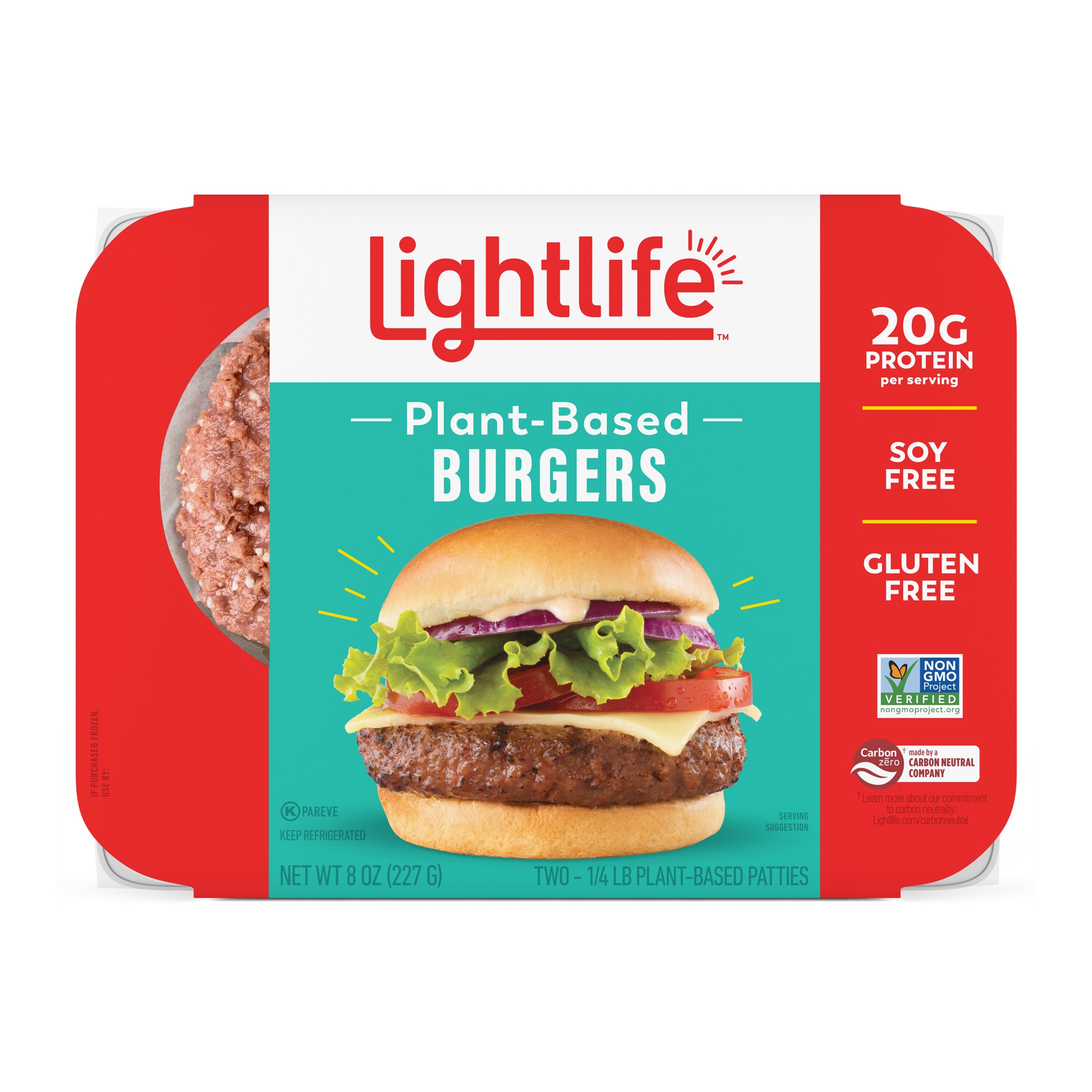 slide 1 of 1, Lightlife Patty Burger Free Gluten - 8 Oz, 8 oz