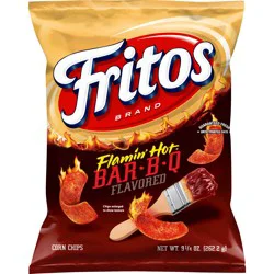 Fritos Flamin Hot Bar B Que 9.25oz - 9.25 Oz
