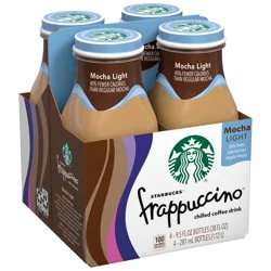 Starbucks Frappuccino Coffee Drink Chilled Mocha Light - 4-9.5 Fl. Oz.