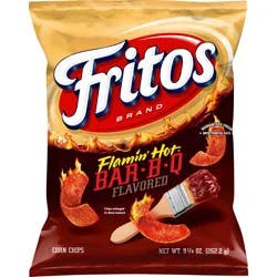 Fritos Flamin Hot Bar B Que 9.25oz - 9.25 Oz