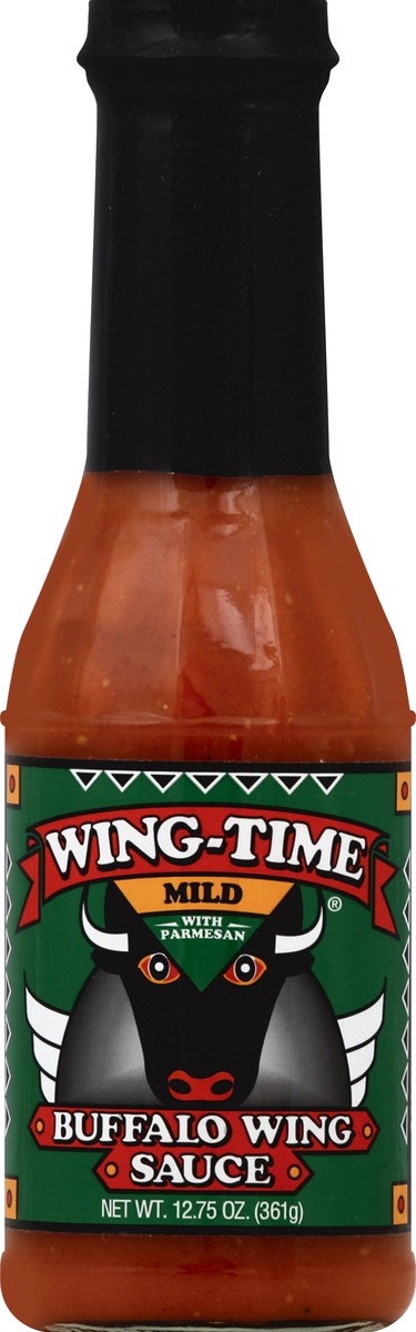 slide 1 of 1, Wing-Time Sauce Buffalo Wing Mild Bottle - 12.75 Oz, 12.75 fl oz